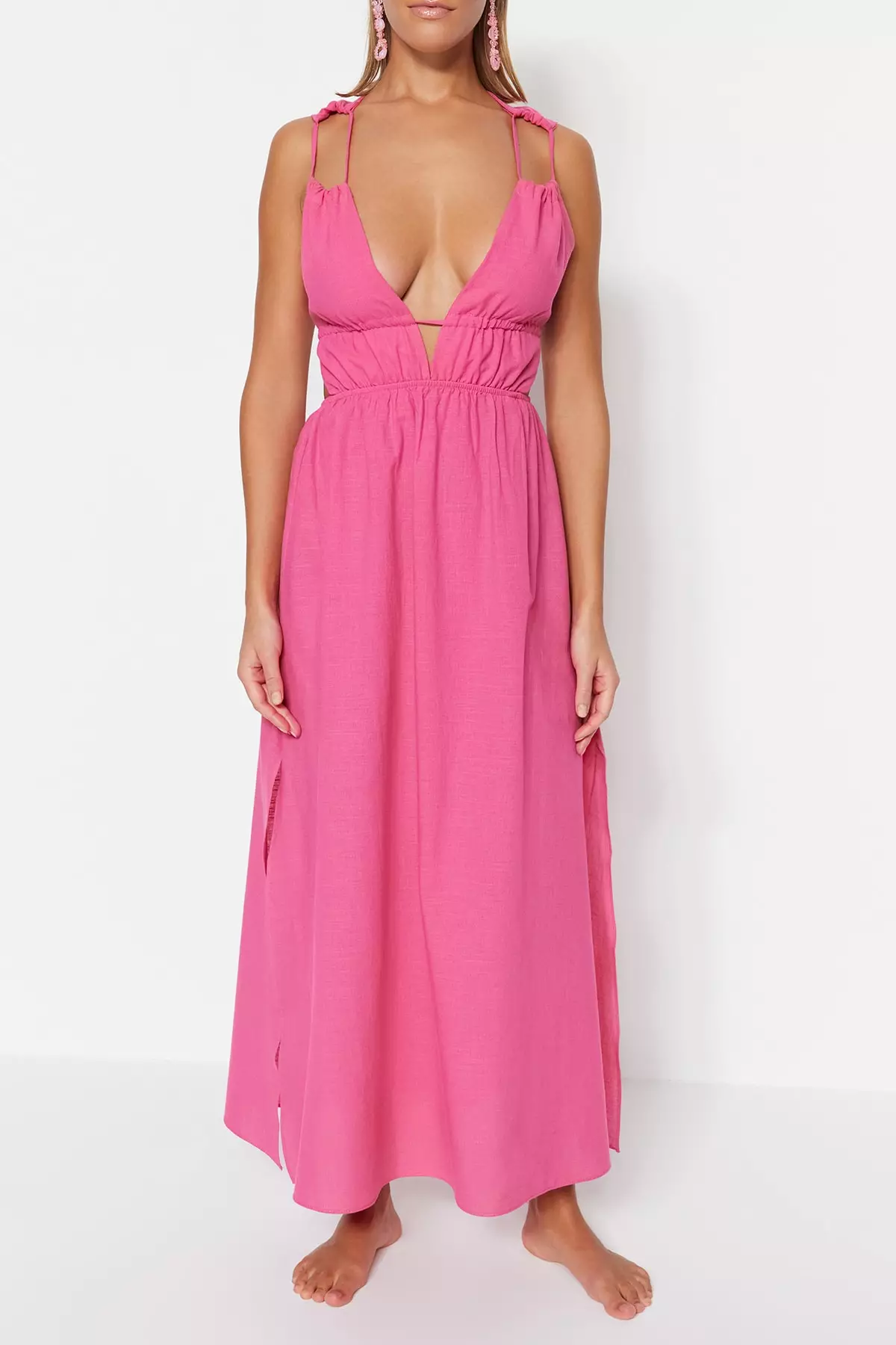 Fuchsia bridesmaid dresses under on sale 100