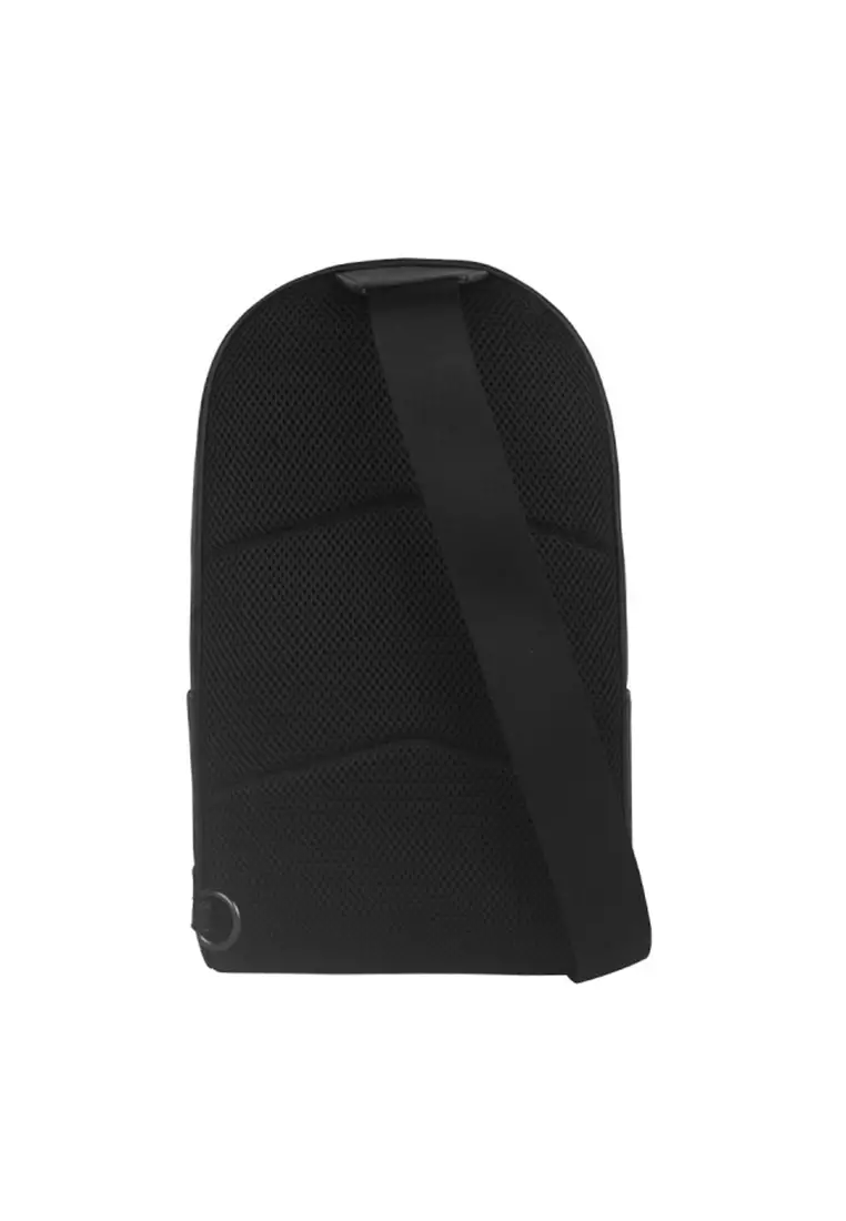 West 男士斜挎包黑灰色拼色CV923