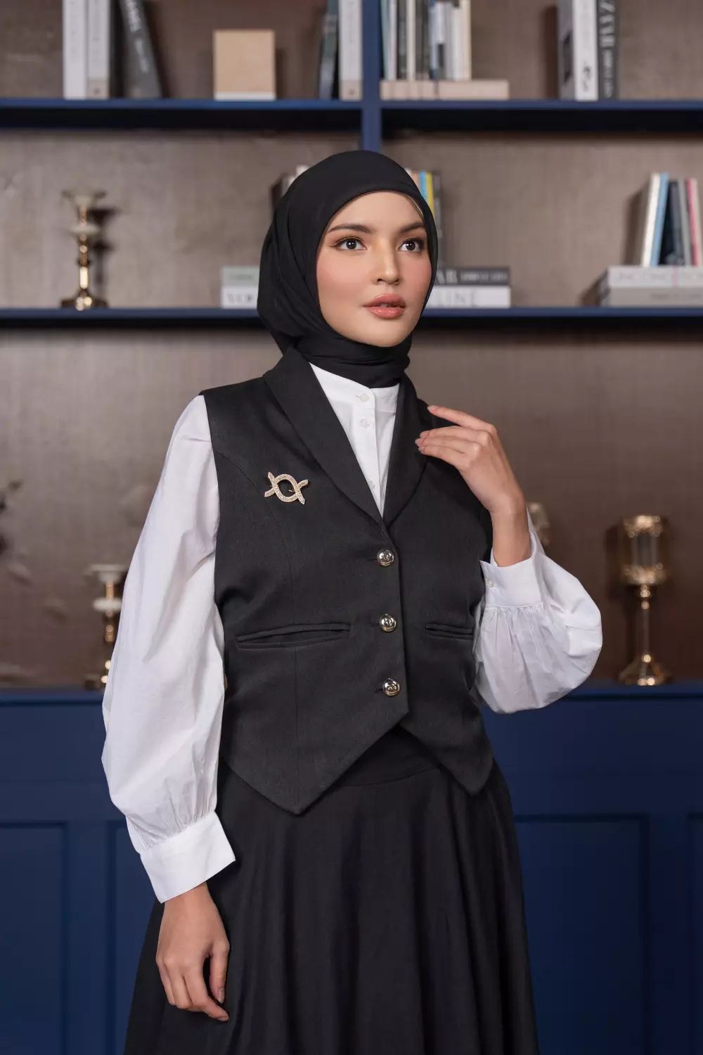 Klamby - Vivienne Vest Midnight Black