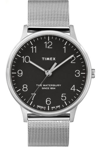 Timex black and silver Timex Waterbury 40mm TW2R71500 6F30DACC3EFE74GS_1