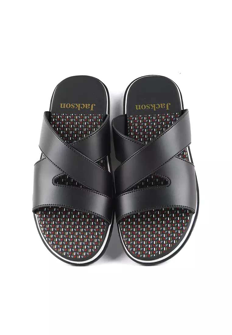 Jackson Zeno 1JSS Black - Sandal Pria