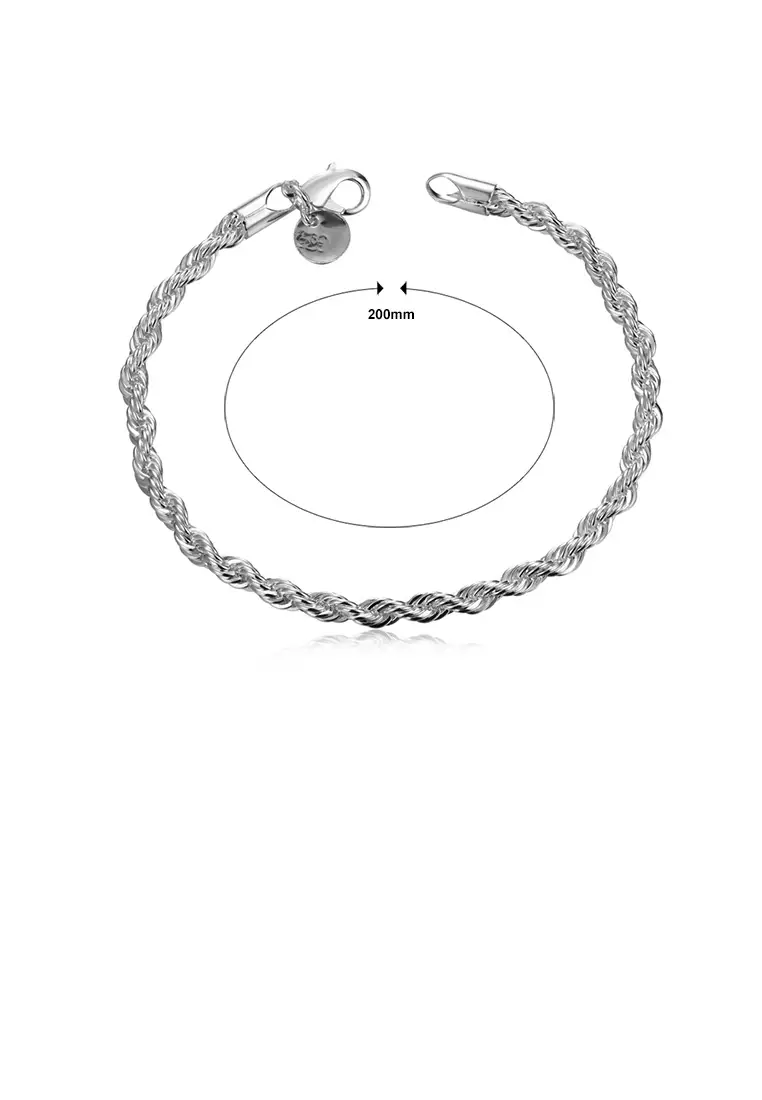 White 2025 rope bracelet