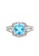 Elfi blue and silver Elfi Silver Blue Sapphire Ring R11 Silver EL186AC0RR6MMY_2