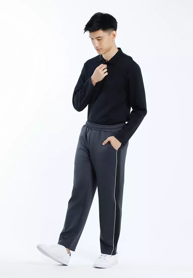 Forest Stretchable Jogger Pants Men Jogger Track Pants - 10819-03DkGrey