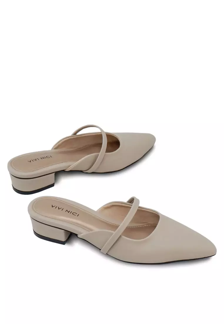 VIVI NICI - Lillie Sandal Mules Hak 3 Cm Sweet Corn