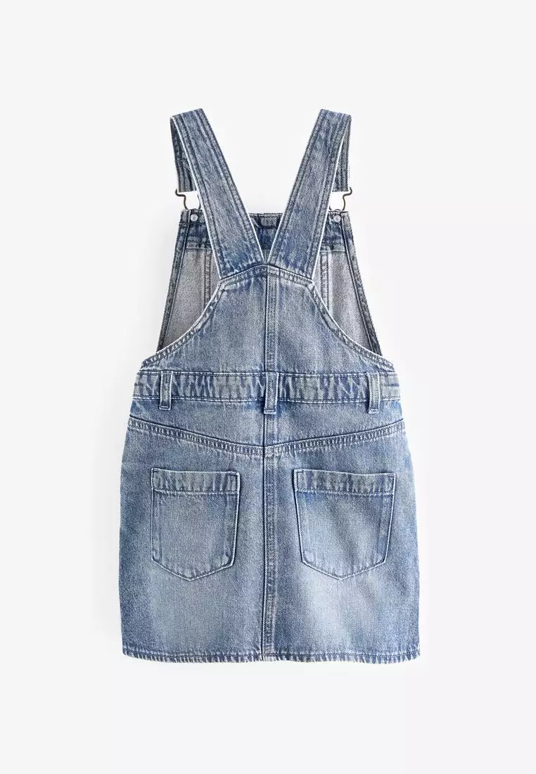 NEXT 100% Cotton Denim Pinafore Dress 2025 Buy NEXT Online