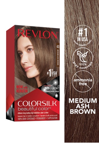 REVLON Colorsilk Beautiful Color Permanent Hair Color (Medium Ash Brown) |  ZALORA Philippines