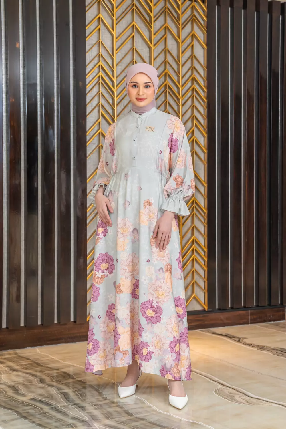 Klamby - Kalliste Dress Aqua Blush