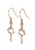 Her Jewellery Kitten Key Hook Earrings (Rose Gold) - Made with premium grade crystals from Austria 1CEDCAC404C94BGS_2