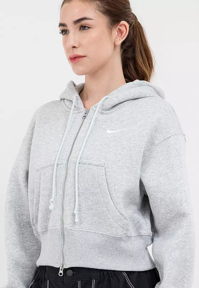 Phoenix Fleece Full-Zip Cropped Hoodie