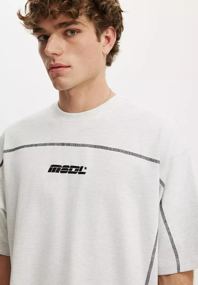 Cropped Fit Graphic T-Shirt