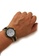 EGLANTINE 黑色 and 銀色 EGLANTINE® DAY/DATE 中性鋼質石英手錶，白色錶盤，星期日期，鋼質和 IP 黑色錶鍊 A2F4DAC65E7B9CGS_5