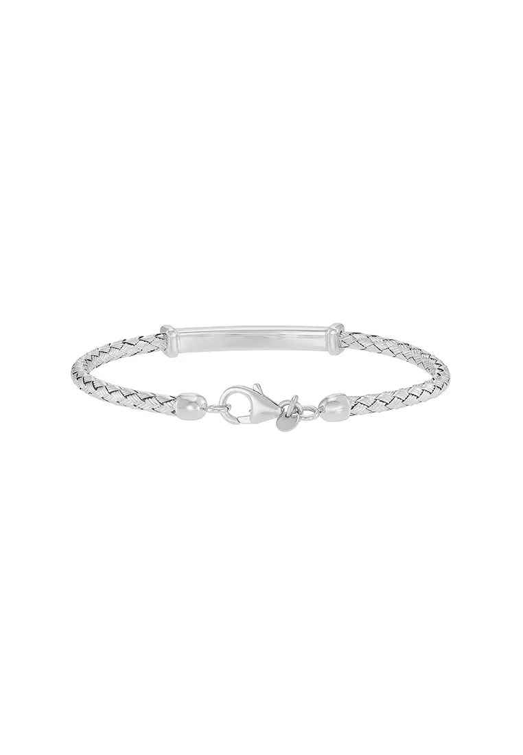 HABIB 925 Silver Bangle CJ-2-SCH TR3 TB(W)