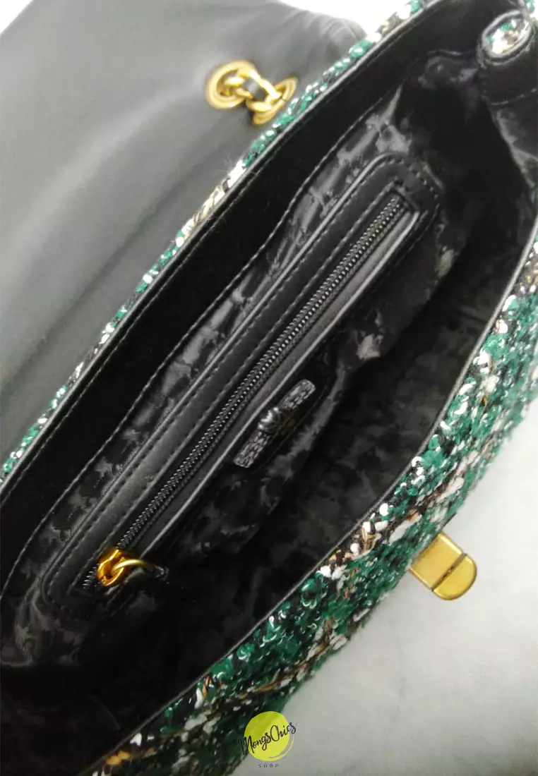 Karl Lagerfeld Agyness Shoulder Bag - Grey Glen Plaid