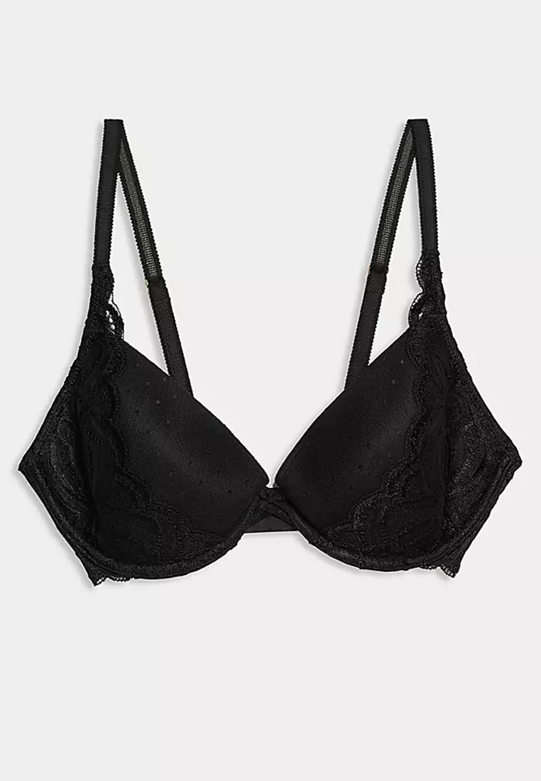 Amelia Lace Wired Plunge Bra