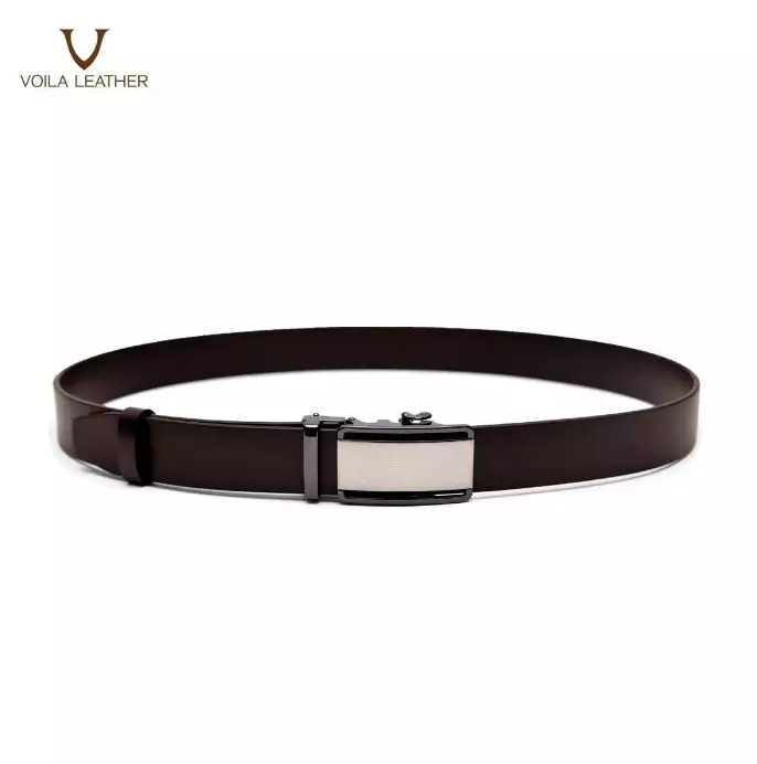 Genuine Leather Men’s Belt Voila Evans Brown