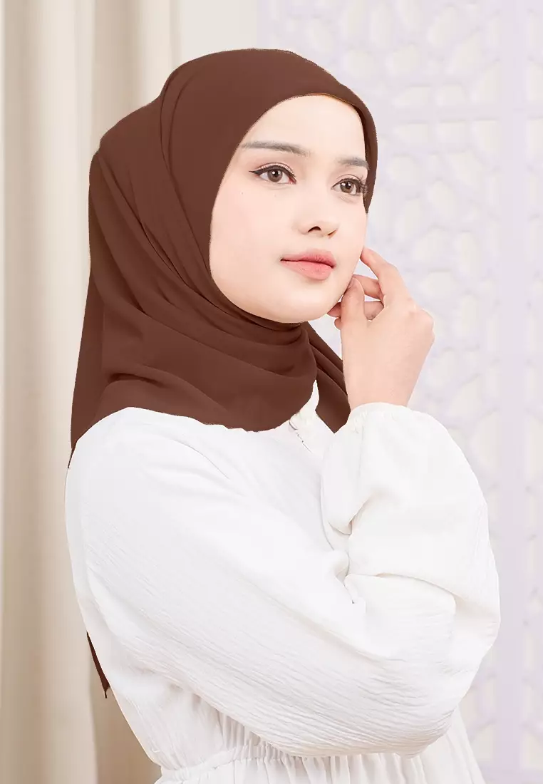 HIJAB INSTAN VIERA-DARK BROWN