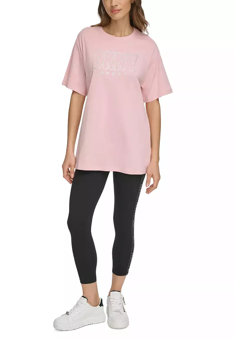 3D Glitter Outline Logo Legging Tee