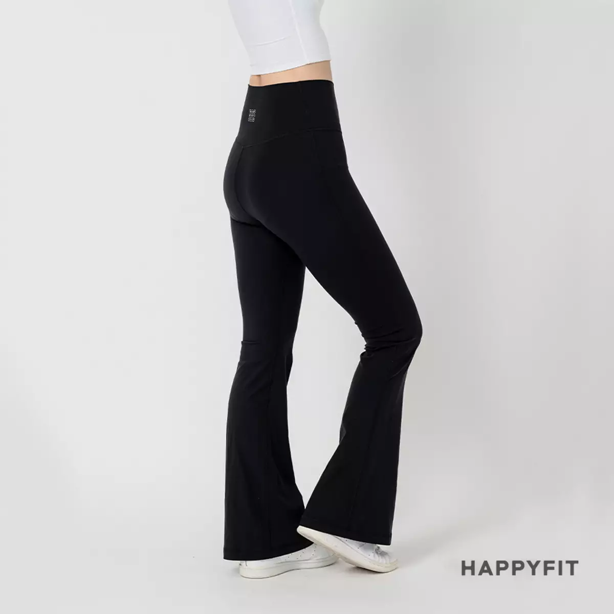 HAPPYFIT Flare Free Size Yoga Pants Black