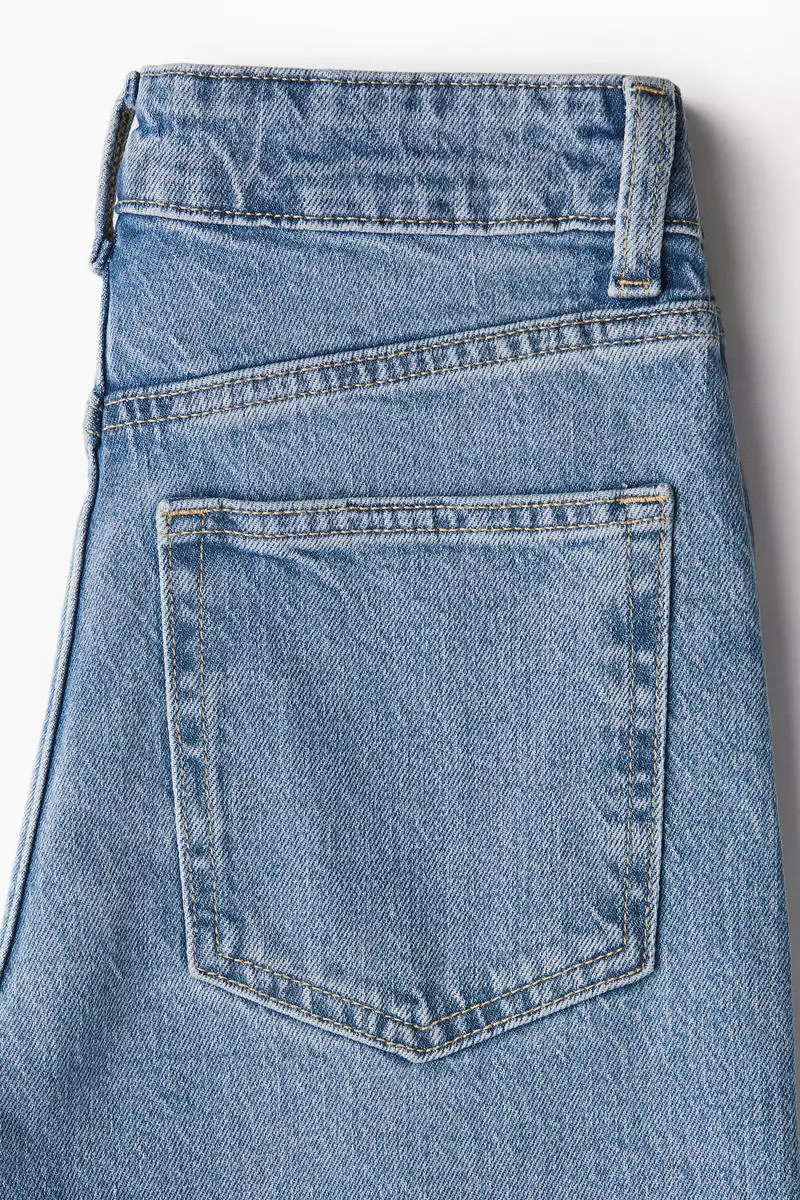 Buy H&M Wide High Waist Jeans Online | ZALORA Malaysia