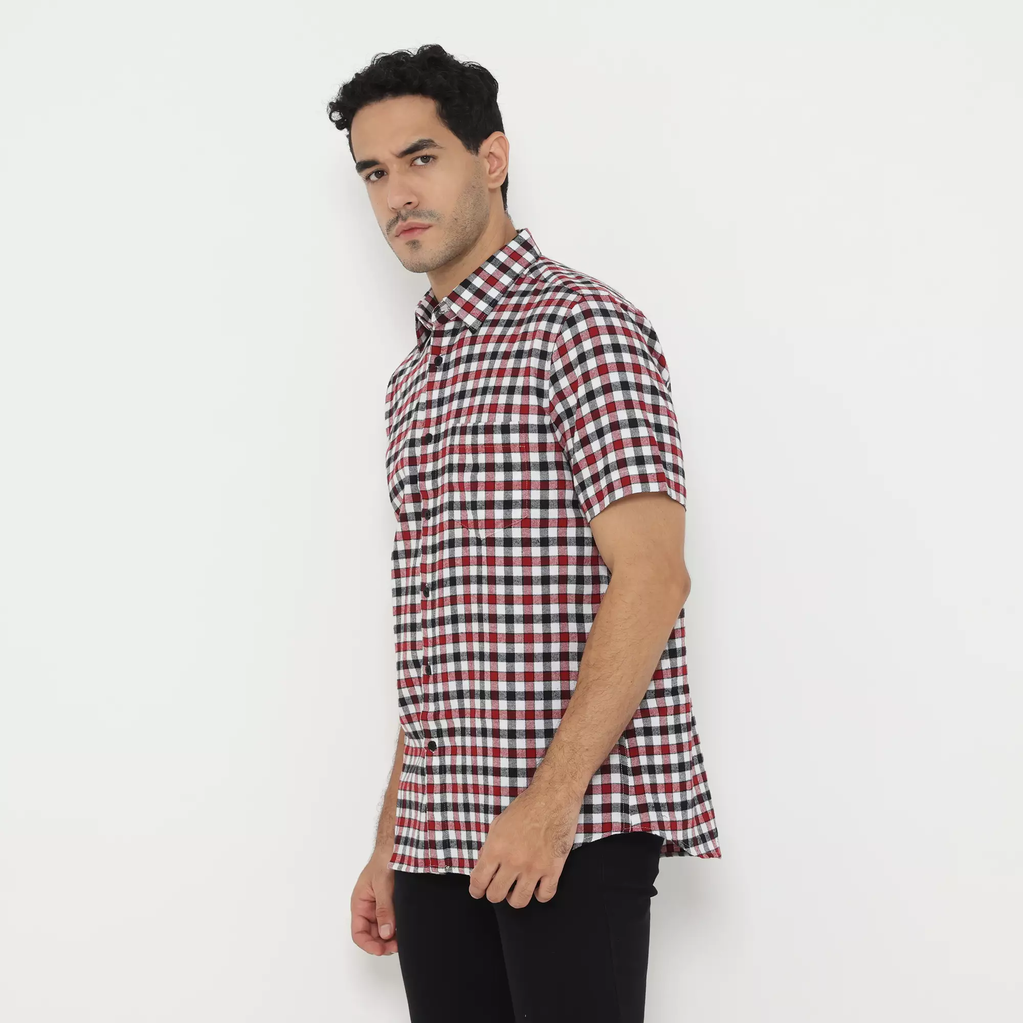 Platini Kemeja Motif Pria Lengan Pendek 71010