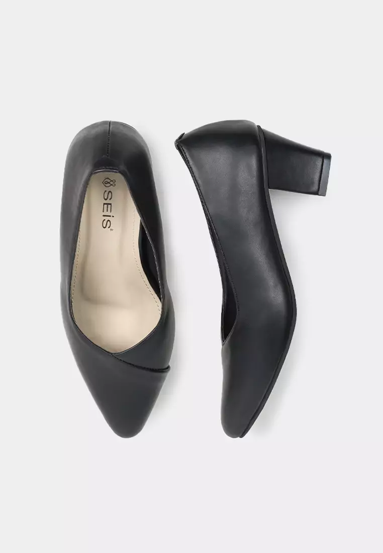 SEIS Palmer Sepatu Heels Wanita Hak 5 cm - BLACK