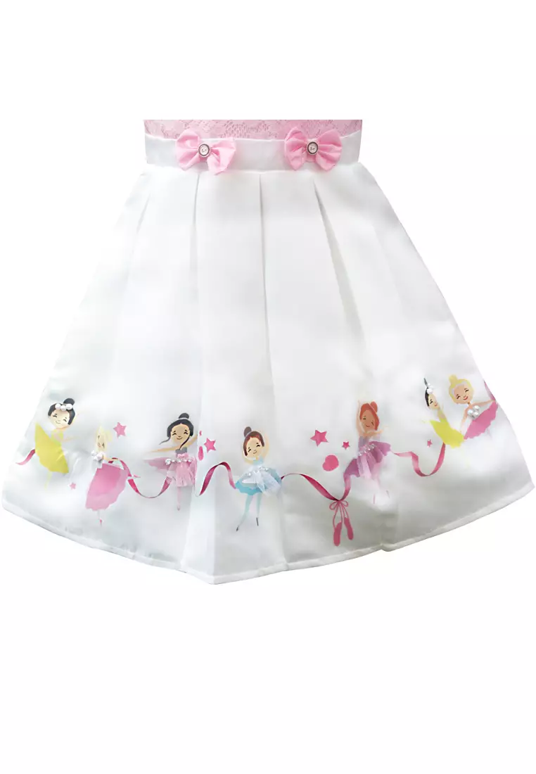 TWO MIX Baju Anak Perempuan - Dress Anak Cewek Motif Princess Digital Print Usia 1-12 Tahun 4247