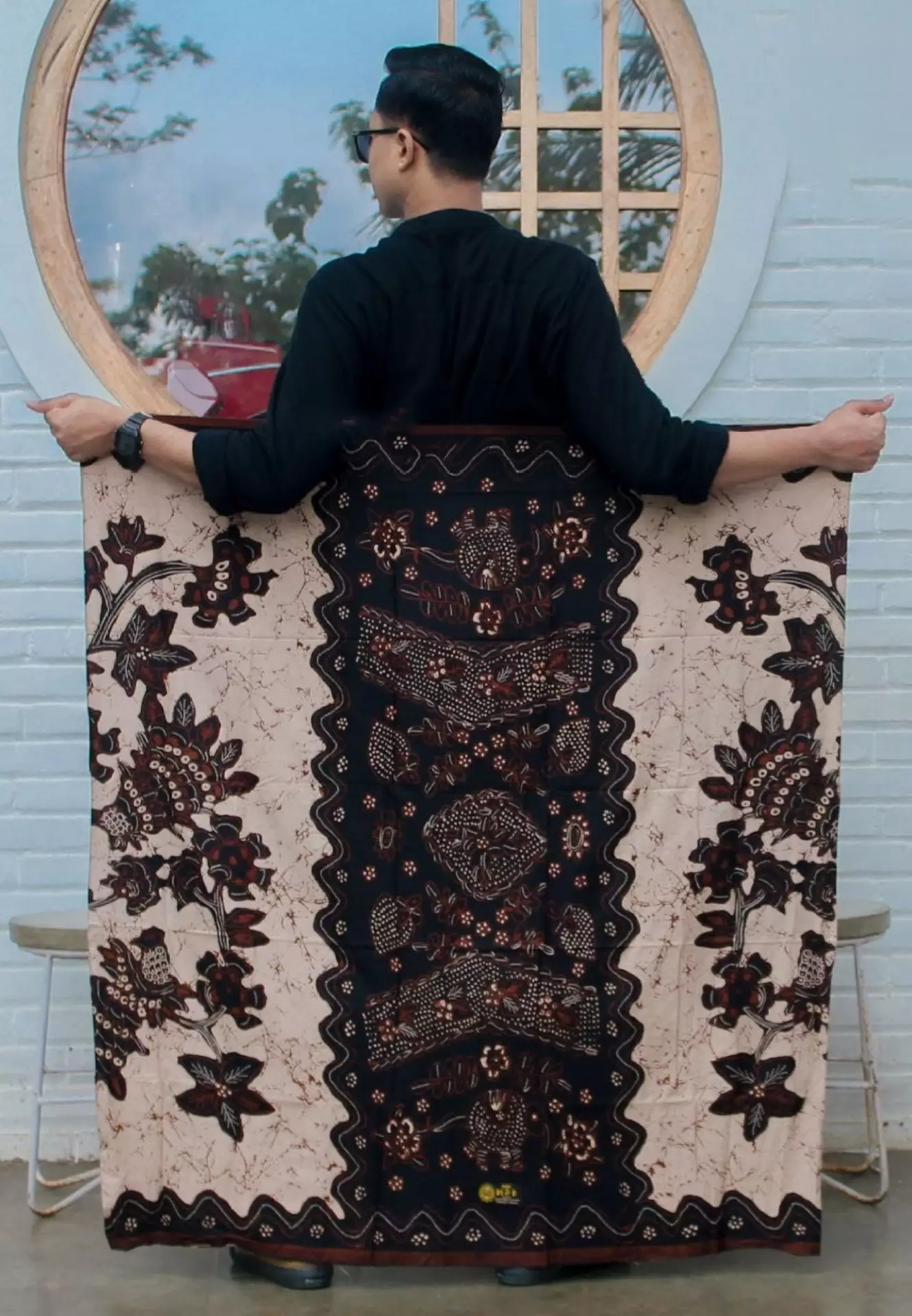 Sarung Batik Abinaya Coklat Premium MR