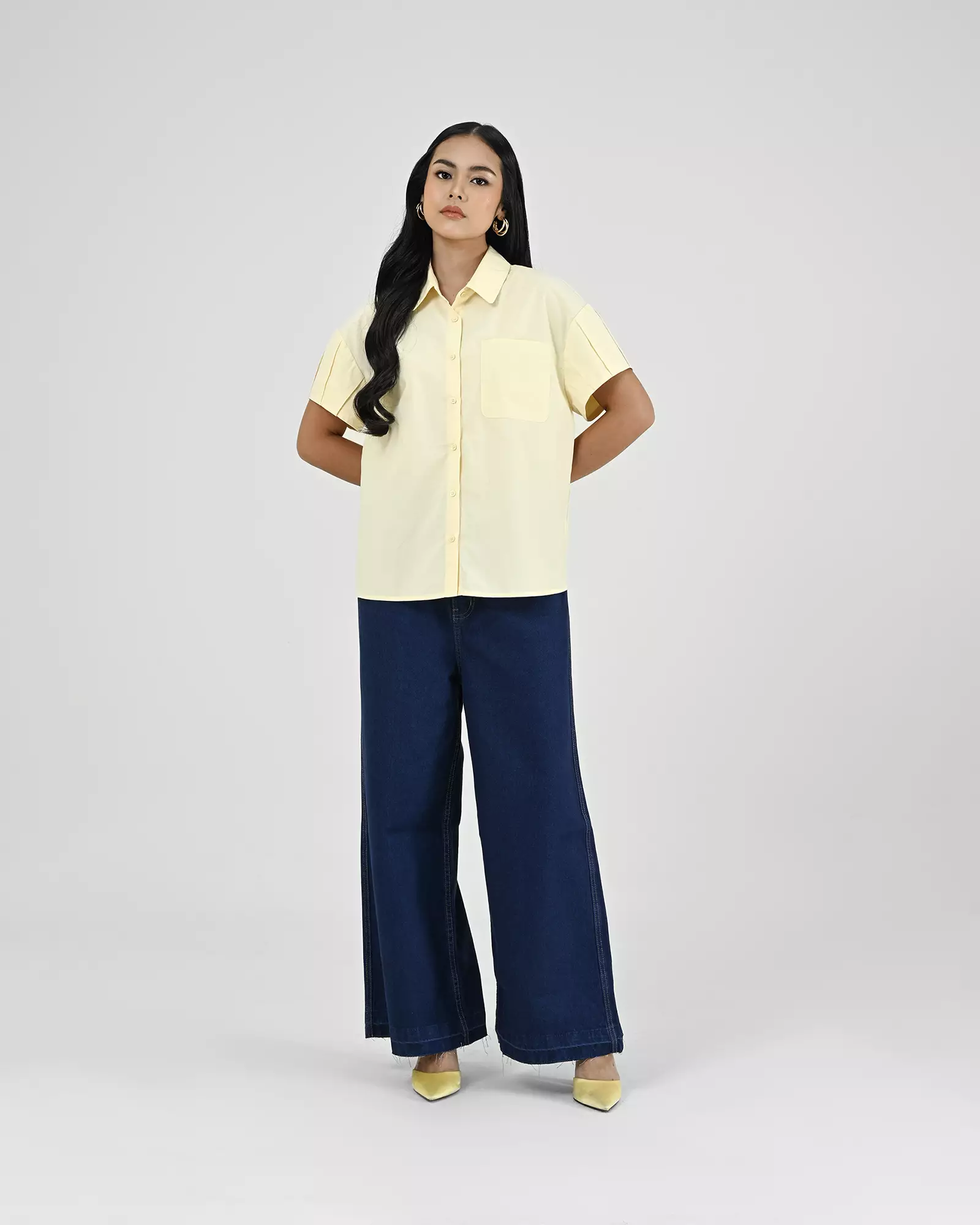 Geulis.id FUJITA SHIRT - Yellow