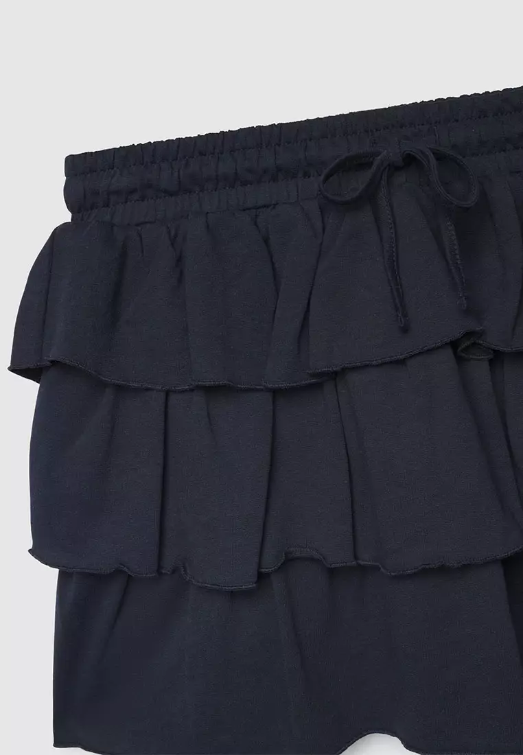 Women's Three-Tier Mini Skirt