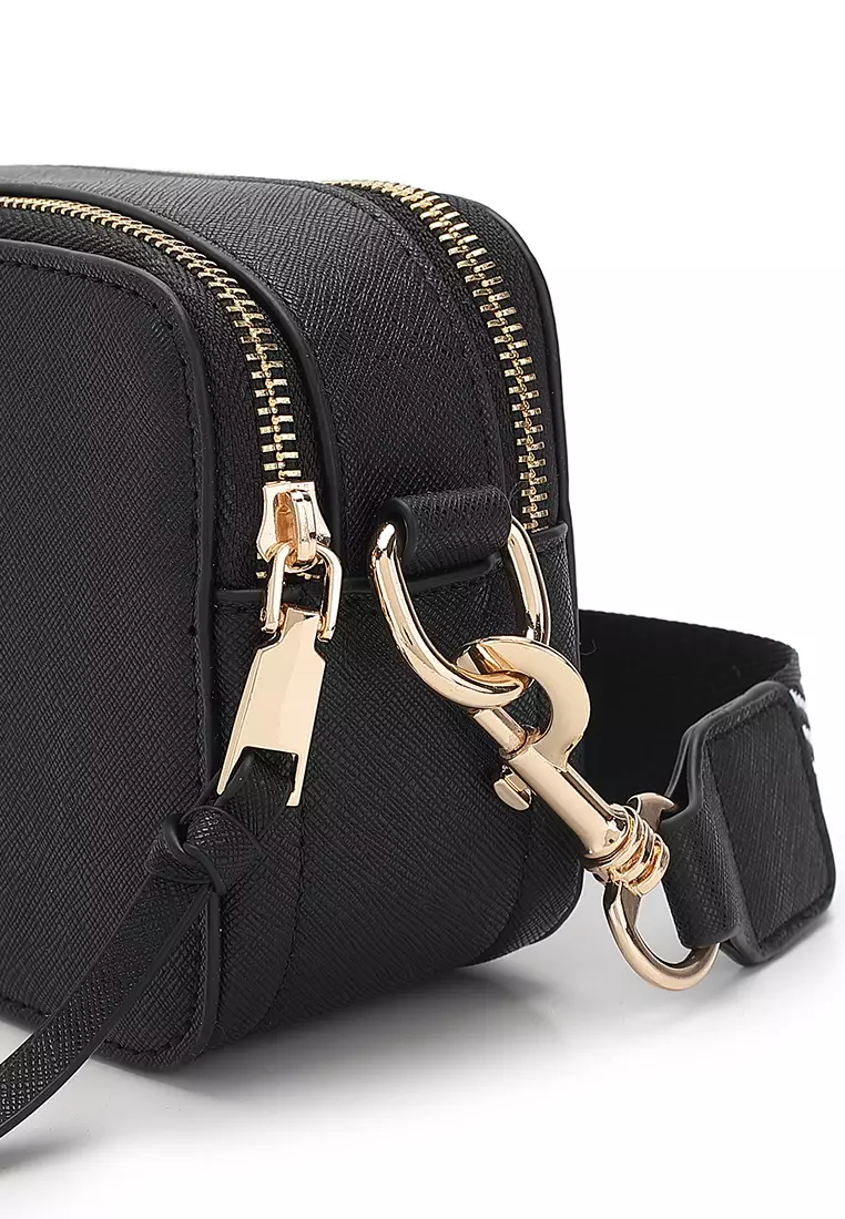 Women's Top Handle Bag / Sling Bag / Crossbody Bag / Shoulder Bag - All Black