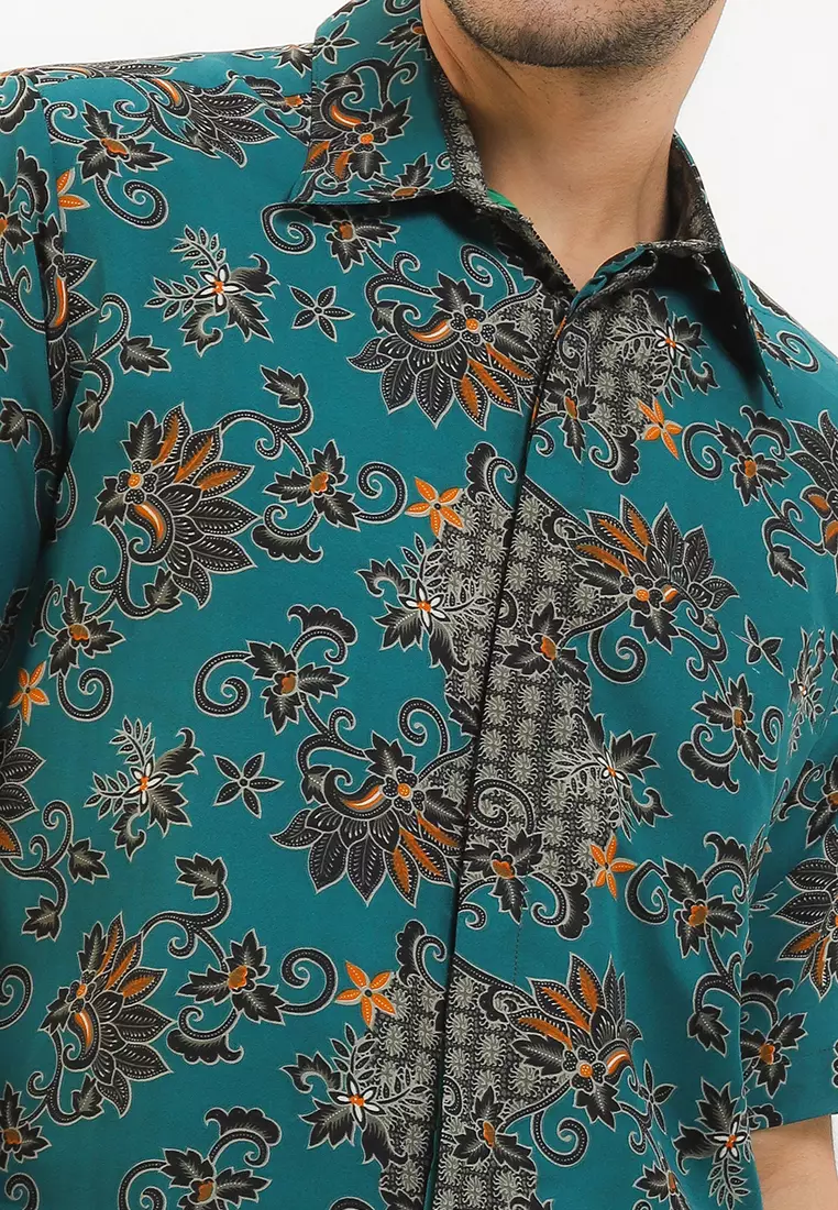 Hem Regular Fit Batik Kembang 1