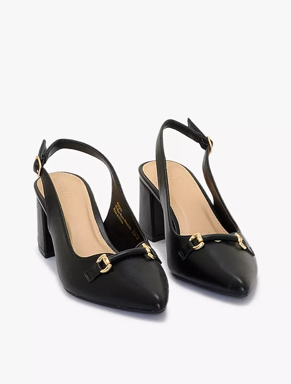 Payless Chrissie Womens Nodi Block Heels - Black_04