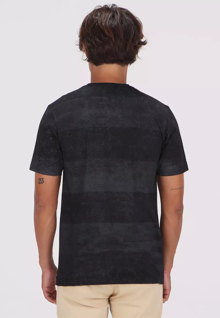 MCT AIR COOLED STRIPE SHORT SLEEVE TEE BLACK