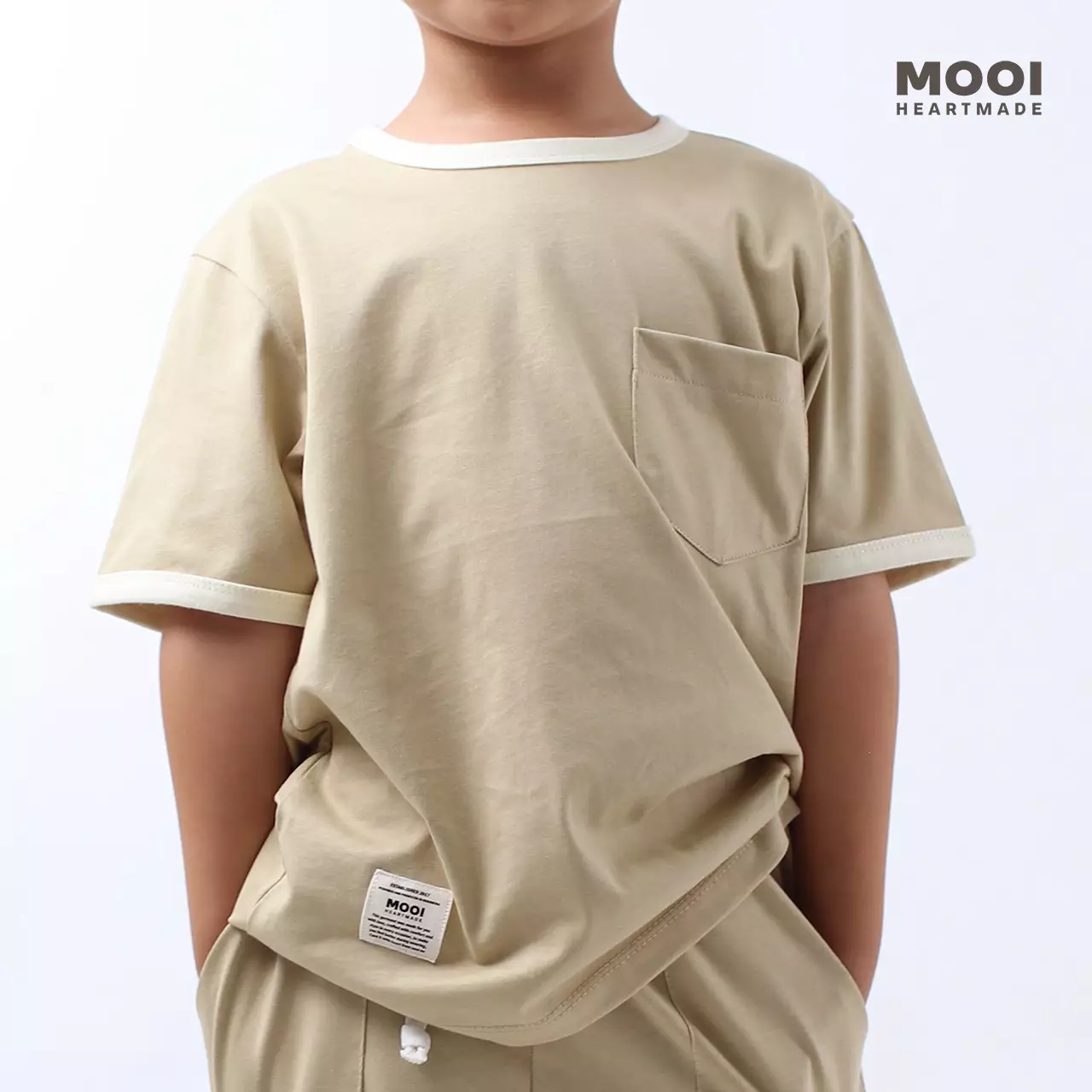 Mooi Kaos Anak Laki-Laki Hoshi T-Shirt Tee - Green Olive