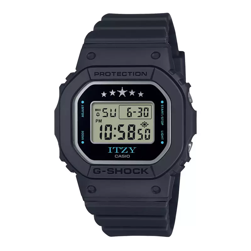 Jam Tangan Wanita Casio G-Shock X ITZY GMD-S5610IT-1JR Ladies Digital Dial Black Resin Band (JDM)
