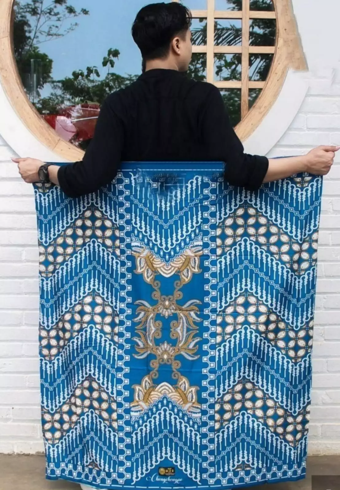 Sarung Batik Ganarang Biru Premium MR