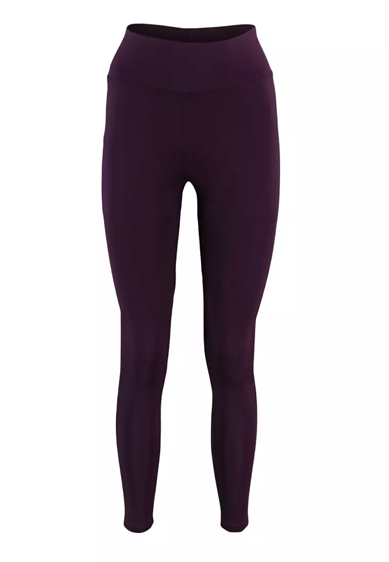 Plum Push Up Featured Full Length Knitted Sports Leggings