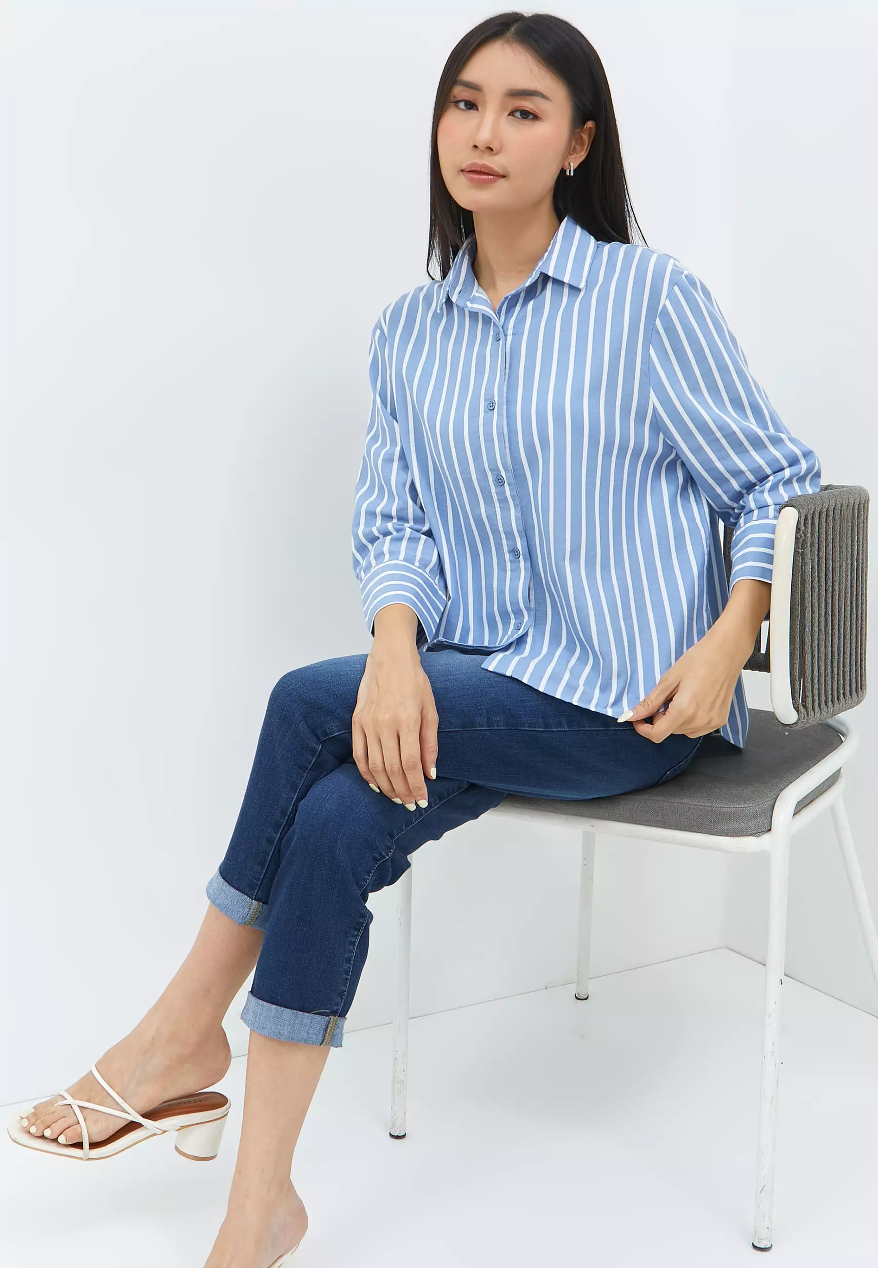 Suzy Blue Stripe Shirt (G.13145)