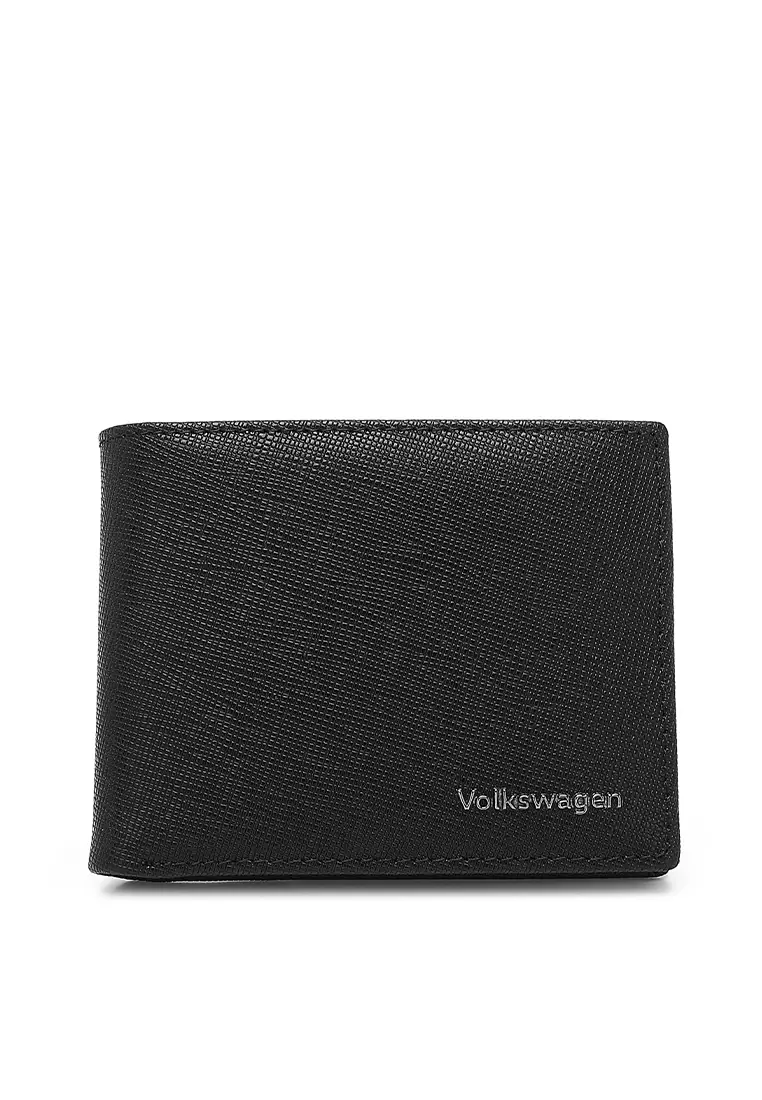 Men's Genuine Leather RFID Blocking Wallet - Black