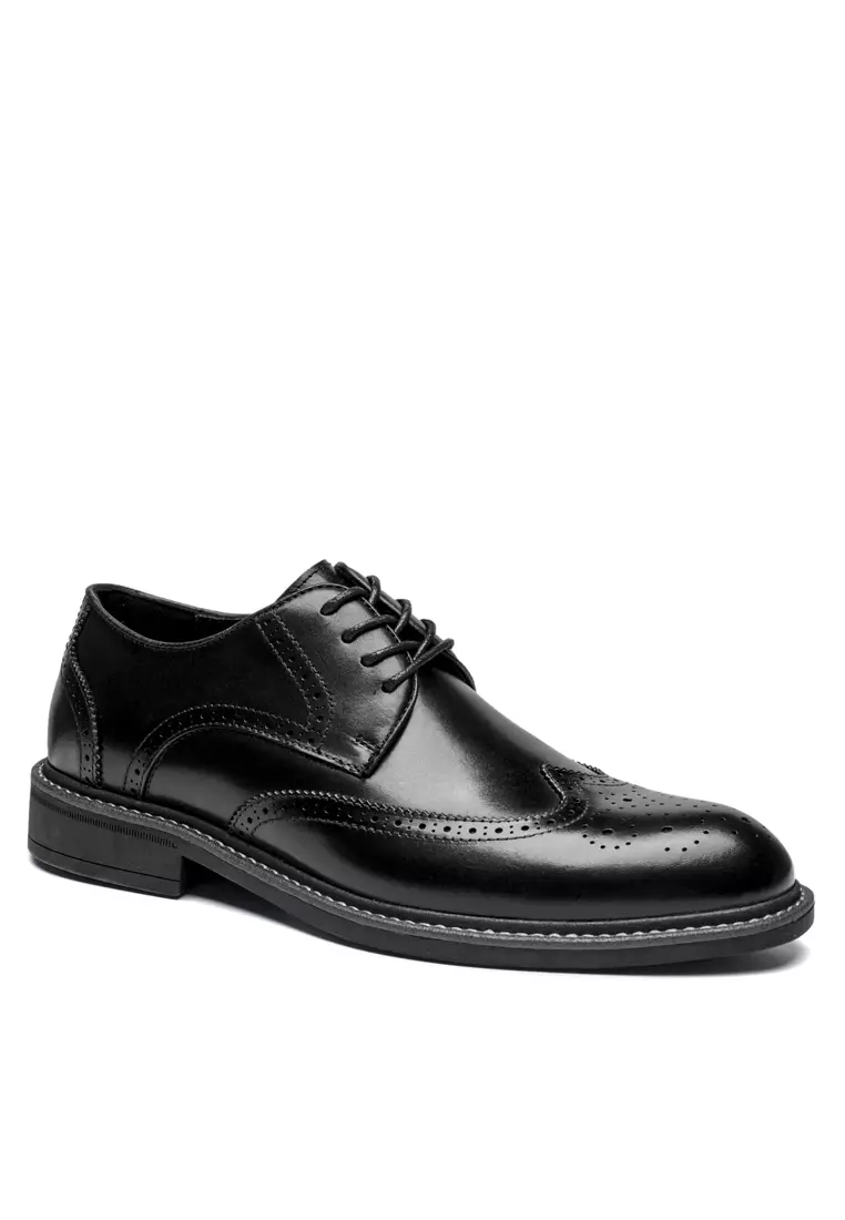 波特復古手工雕花真皮皮鞋 MK79019-1