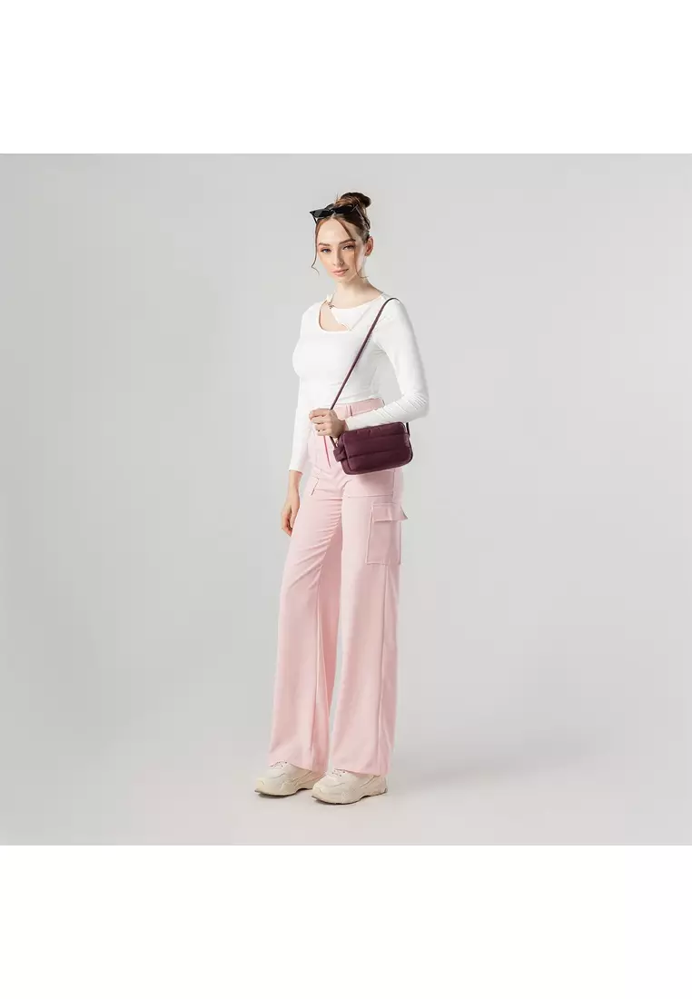 Poofah Crossbody Bag - Blood Red