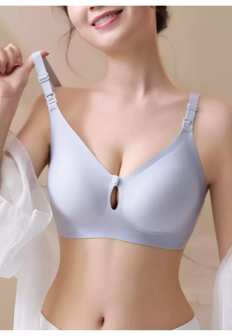 Premium Alina Seamless Nursing Bra in Blue