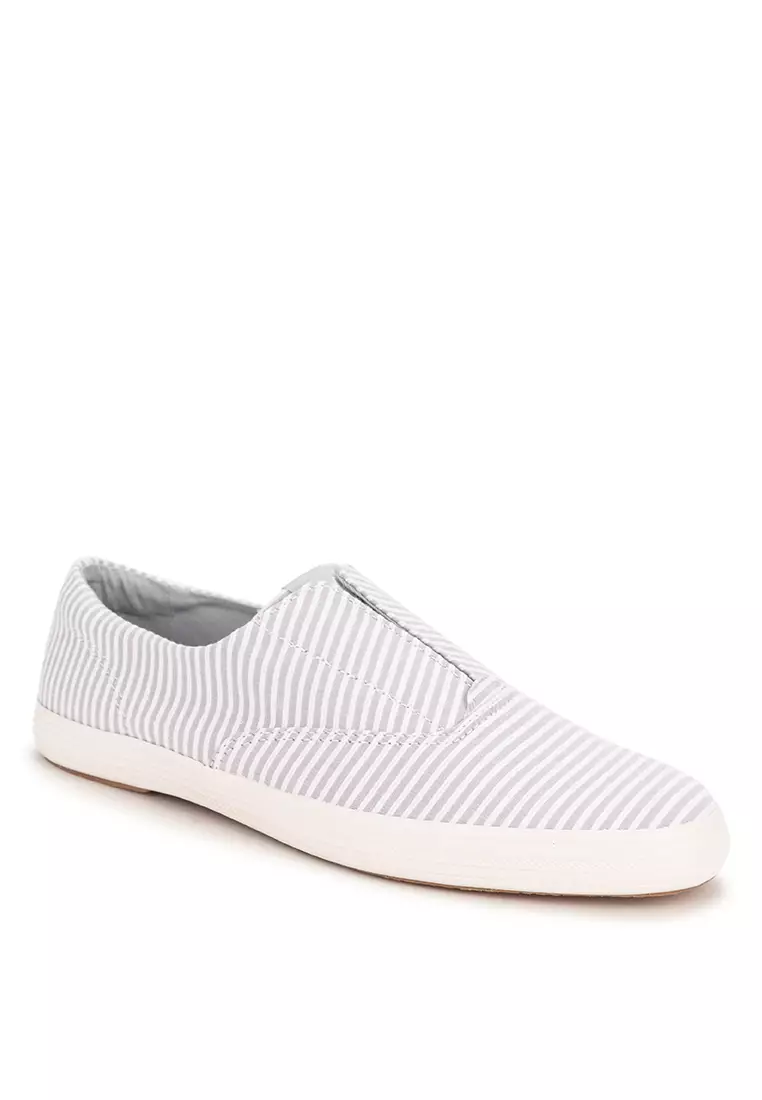 Discount on Keds  shoes - SKU: Keds Champion Round Toe Slip Ticking Stripe Shoes