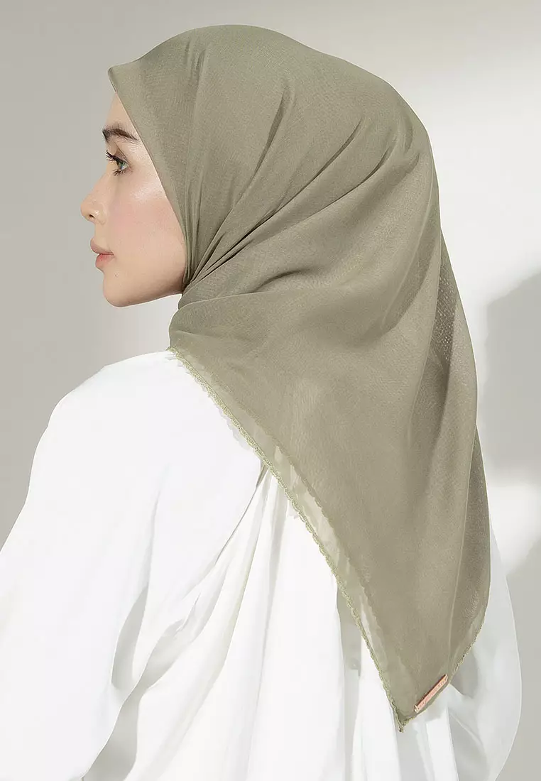 Paris Embroidery Signature Square (Lozy X Hamidah) Matcha