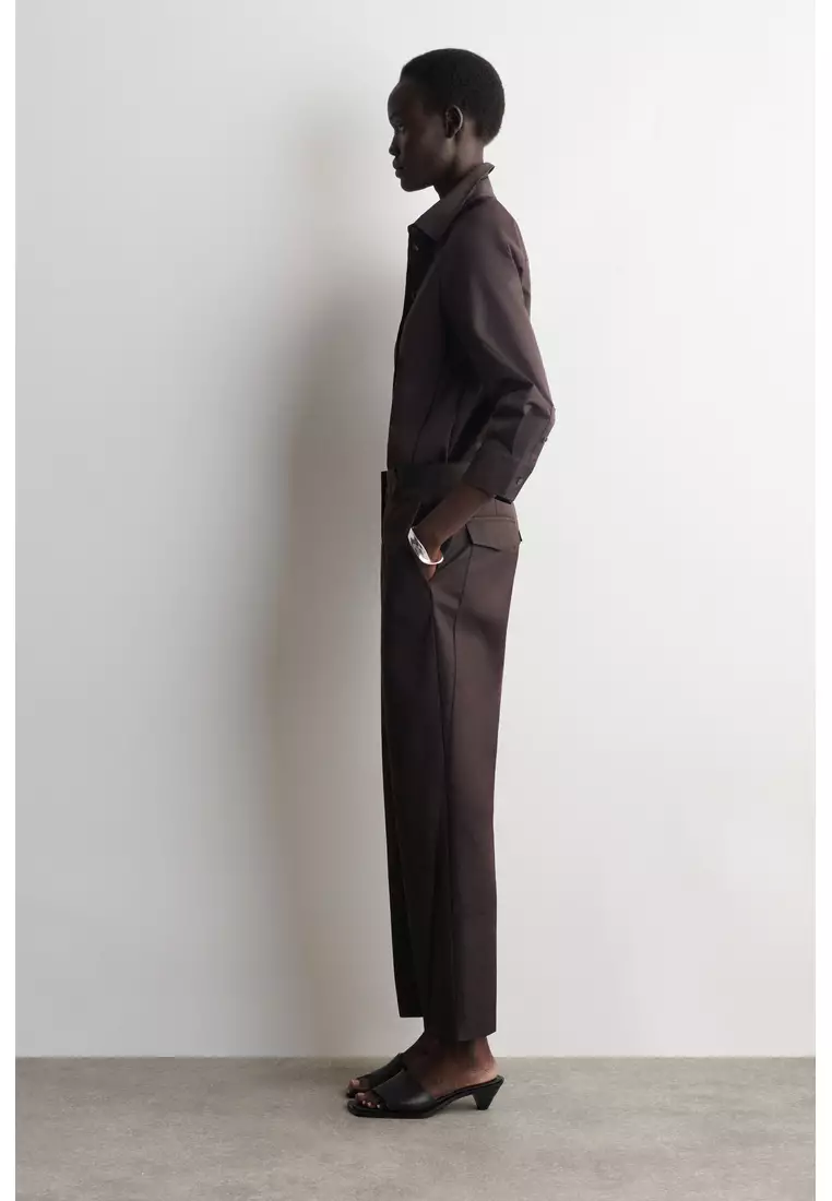 EMBROIDERED COTTON TROUSERS