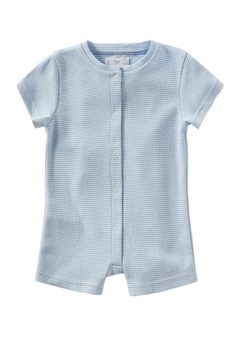 MANGO BABY blue Striped Cotton Short Pyjamas 392FDKAFEED769GS_1