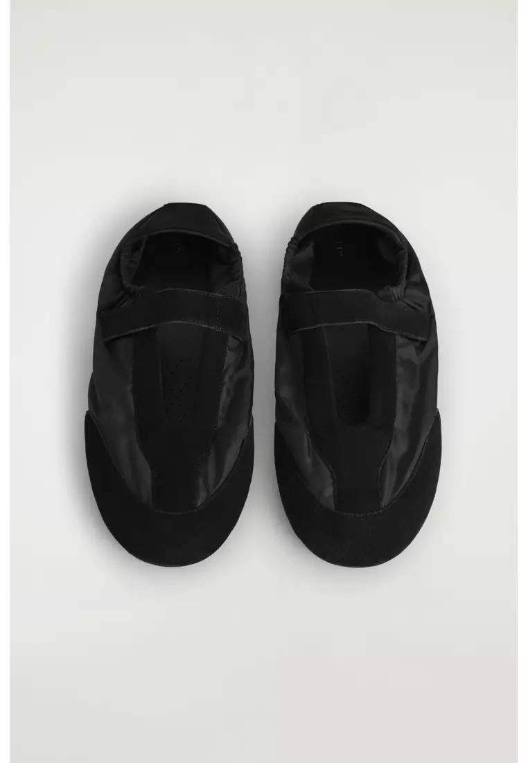 SUEDE-NYLON MARY-JANE TRAINERS