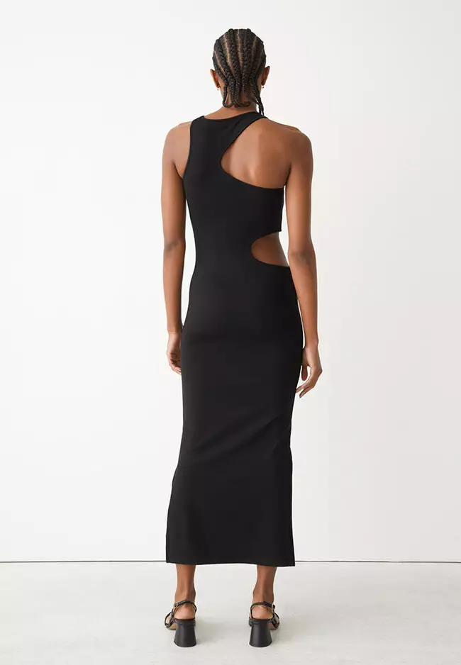 Cut-Out Midi Dress
