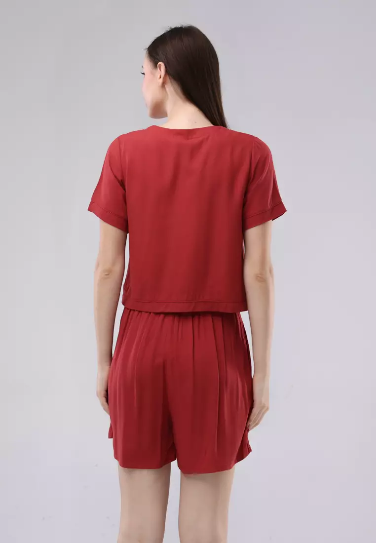 Boldtwill Short Sleeves Blouse W/ Terno Skort